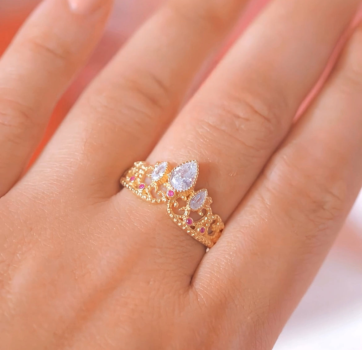 Rapunzel Crown Ring