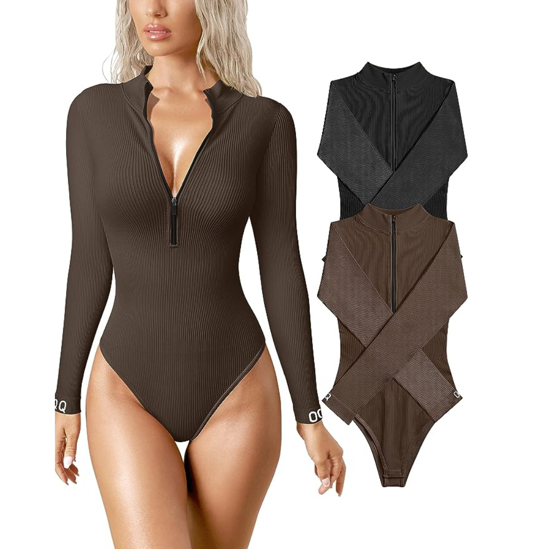 Snatched Zip-Up Bodysuit