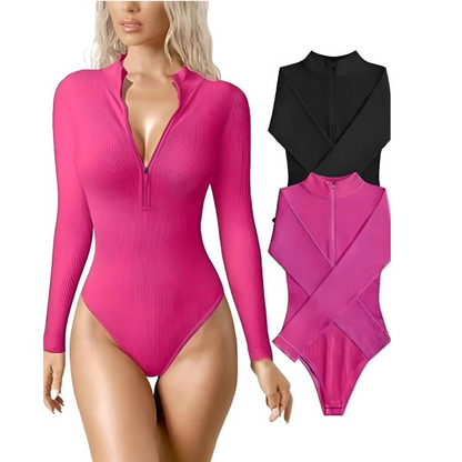 Snatched Zip-Up Bodysuit